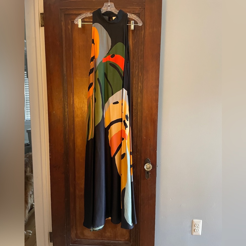Farm rio high neck sleeveless long dress.